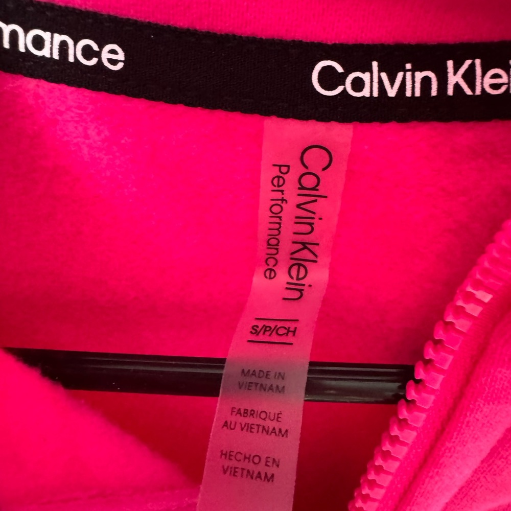 Women’s Pink Calvin Klein Quarter Zip- Size Small - Picture 2 of 2